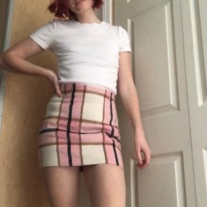 Plaid Mini Skirt